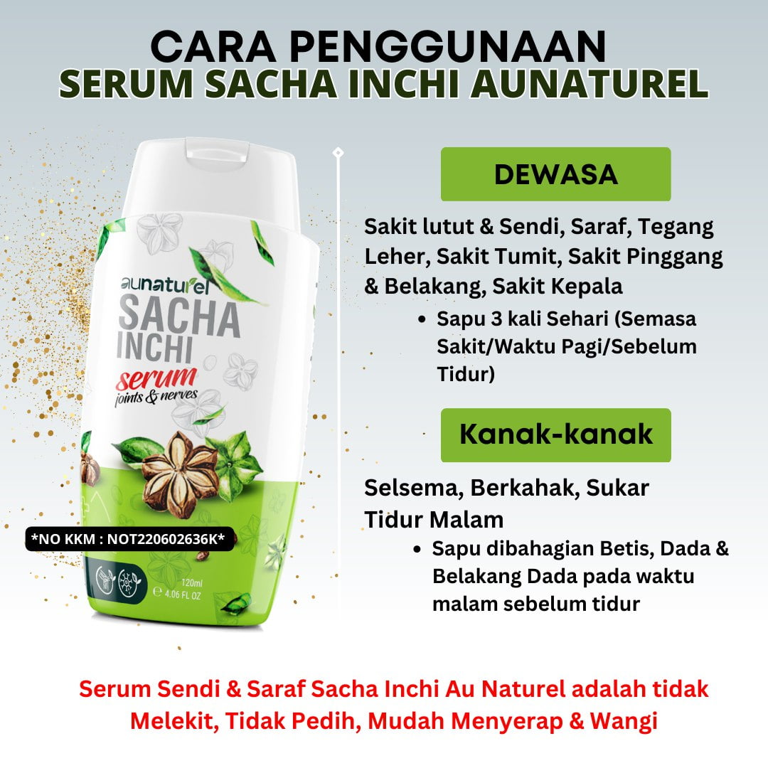 Au Naturel Serum Sacha Inchi Pertama Di Malaysia